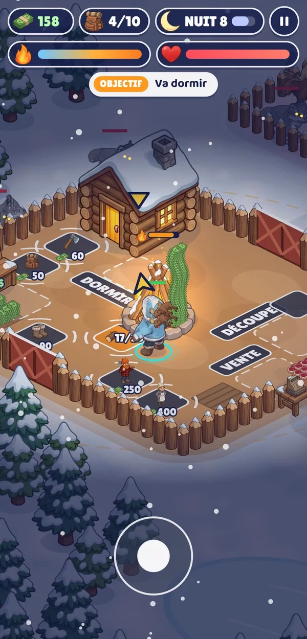 La nuit : les loups approchent du camp